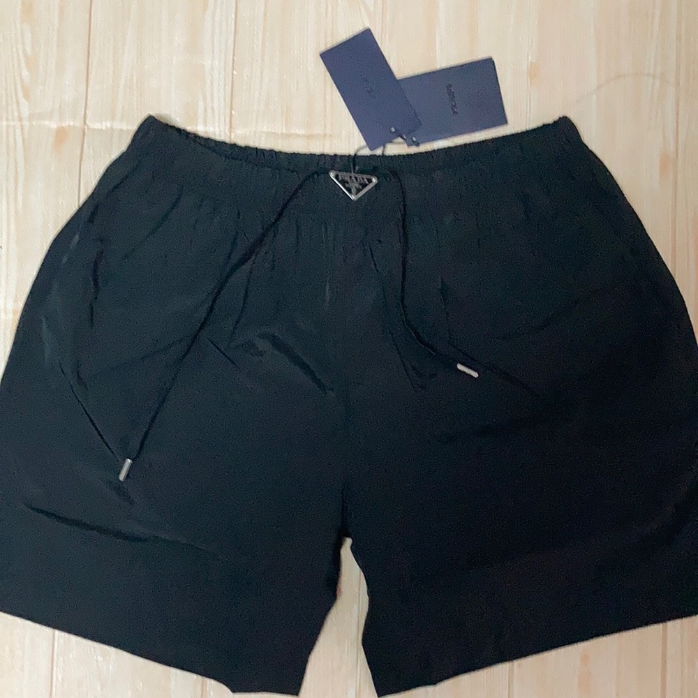 Prada Black Re-Nylon Shorts women’s size Small Swim trunks